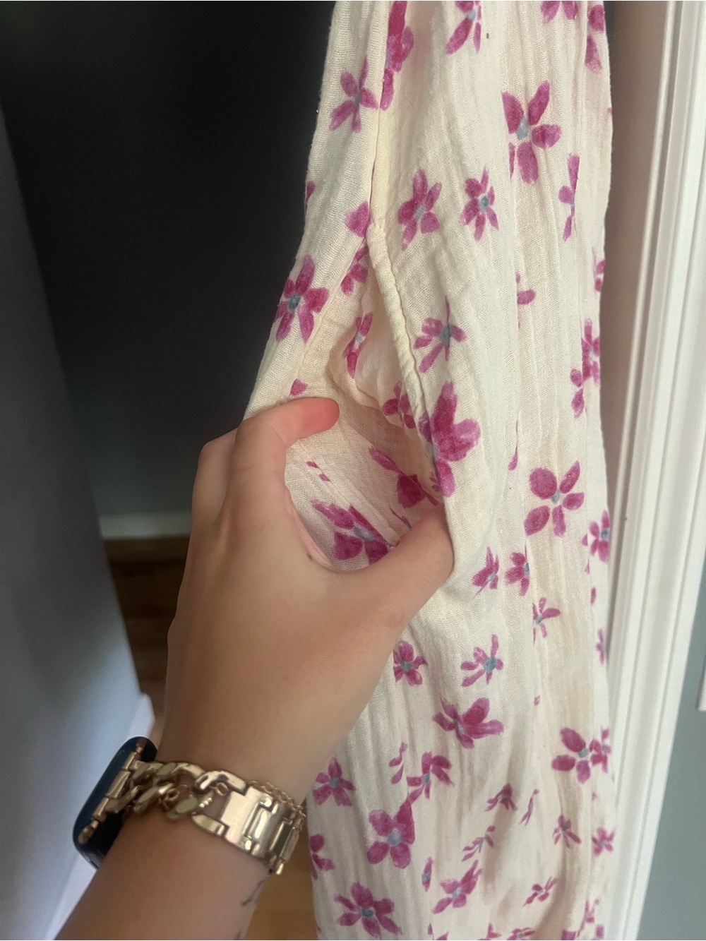 Free People Azure Midi Dress in Lilac and Ecrue - Picture 4 of 4